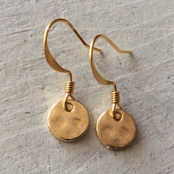 Simple style everyday earrings gold plated - Picture 2 of 6